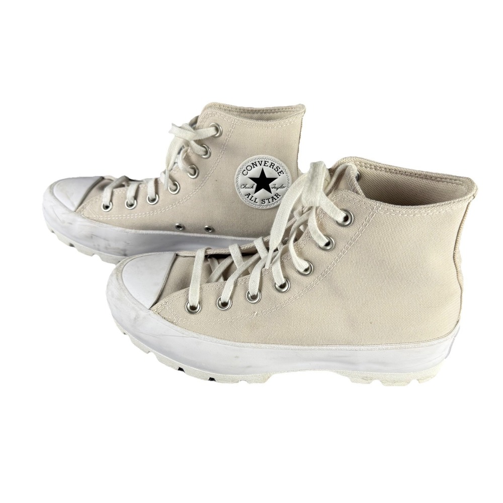 Converse Chuck Taylor All Star Lugged Hi White Shoes Women's 7.5 High Top Chunky